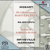 Mozart: 4 Horn Concertos / Civil, Marriner, ASMF