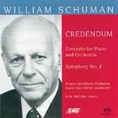 William Schuman: Symphony No 4, Credendum, Piano Concerto
