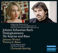 Bach: Dialogue Cantatas For Soprano And Bass / Johanna Winkel, Thomas Bauer