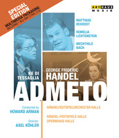 Handel: Admeto / Arman, Handel Festival Orchestra Halle [1 Blu-ray/2 DVDs/2 CDs]