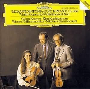 Mozart: Sinfonia Concertante, Violin Concerto No 1 / Kremer, Kashkashian