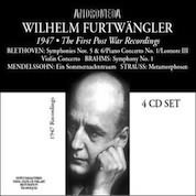 Wilhelm Furtwangler - The First Post War Recordings