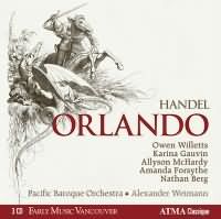 Handel: Orlando / Gauvin, Willetts,  Weimann, Pacific Baroque Orchestra