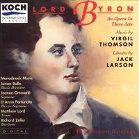 Thomson: Byron - An Opera In Three Acts / James Bolle