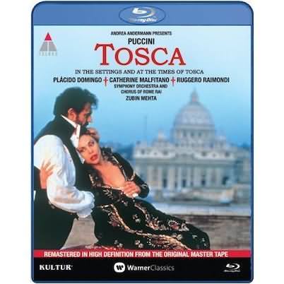Puccini: Tosca / Mehta, Domingo, Malfitano, Raimondi [blu-ray